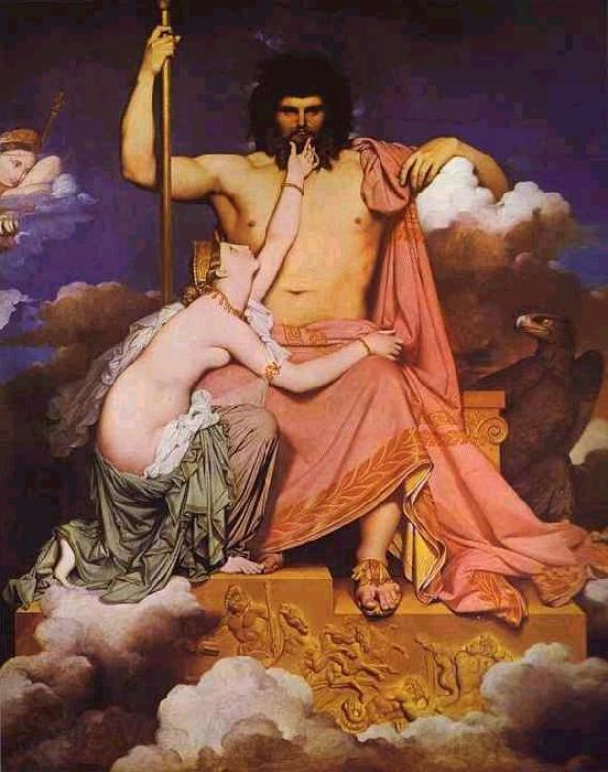 Jean Auguste Dominique Ingres Jupiter and Thetis. Germany oil painting art